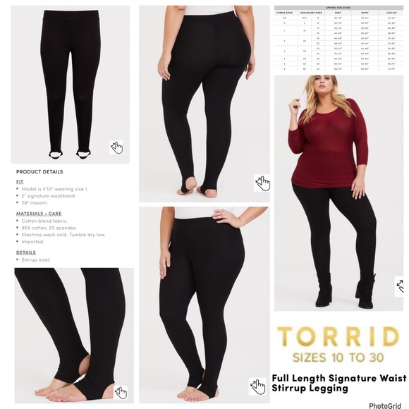 torrid | Pants & Jumpsuits | Torrid 4 Plus Size Black Full Length ...